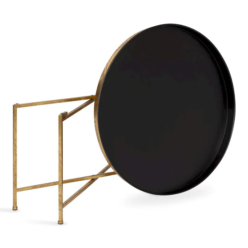Kate and Laurel Celia Round Metal Coffee Table - 28.25x28.25x19