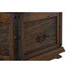 Handmade Solid Reclaimed Barn Wood & Wrought Iron Hardware Trunk or Coffee Table for Indoor 36 Width