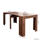 Multifunctional Extendable Rectangular Console Dining Table for 4-8 People