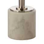 Contemporary Marble Pedestal Drink Table Round Accent Table