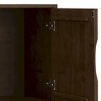 WYNDENHALL Pearson SOLID HARDWOOD 38 Wide Rectangle Modern 2 Door Sideboard Buffet/Storage Cabinet in Walnut Brown