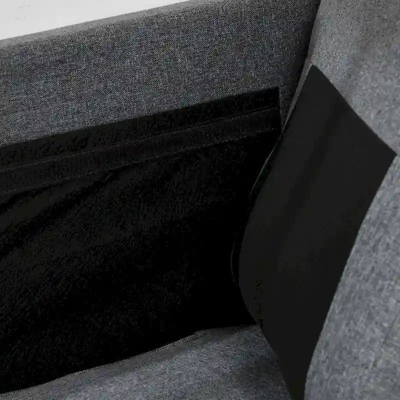 HOMCOM 61 Loveseat Sofa, Mid Century Modern 2 Seater Small Couch with Nailhead Trim, Rolled Arm, Fabric Upholstered Love Seat
